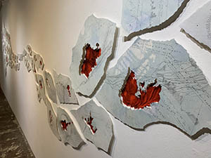 Incidents: An amassment of wildfire containment Installation 26' x 8' 